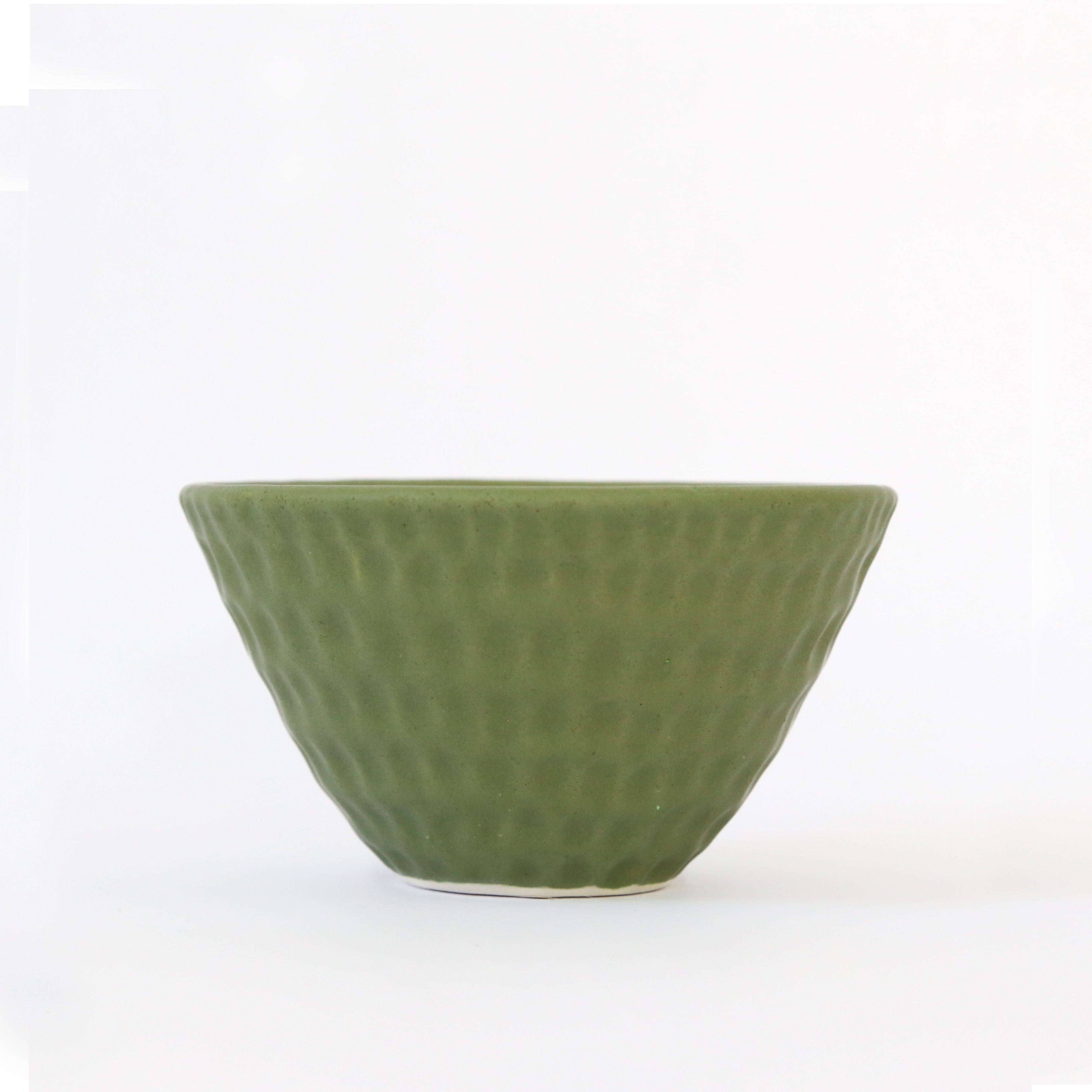 Shams El Balad Ceramics Olive Green Zabadi Bowl